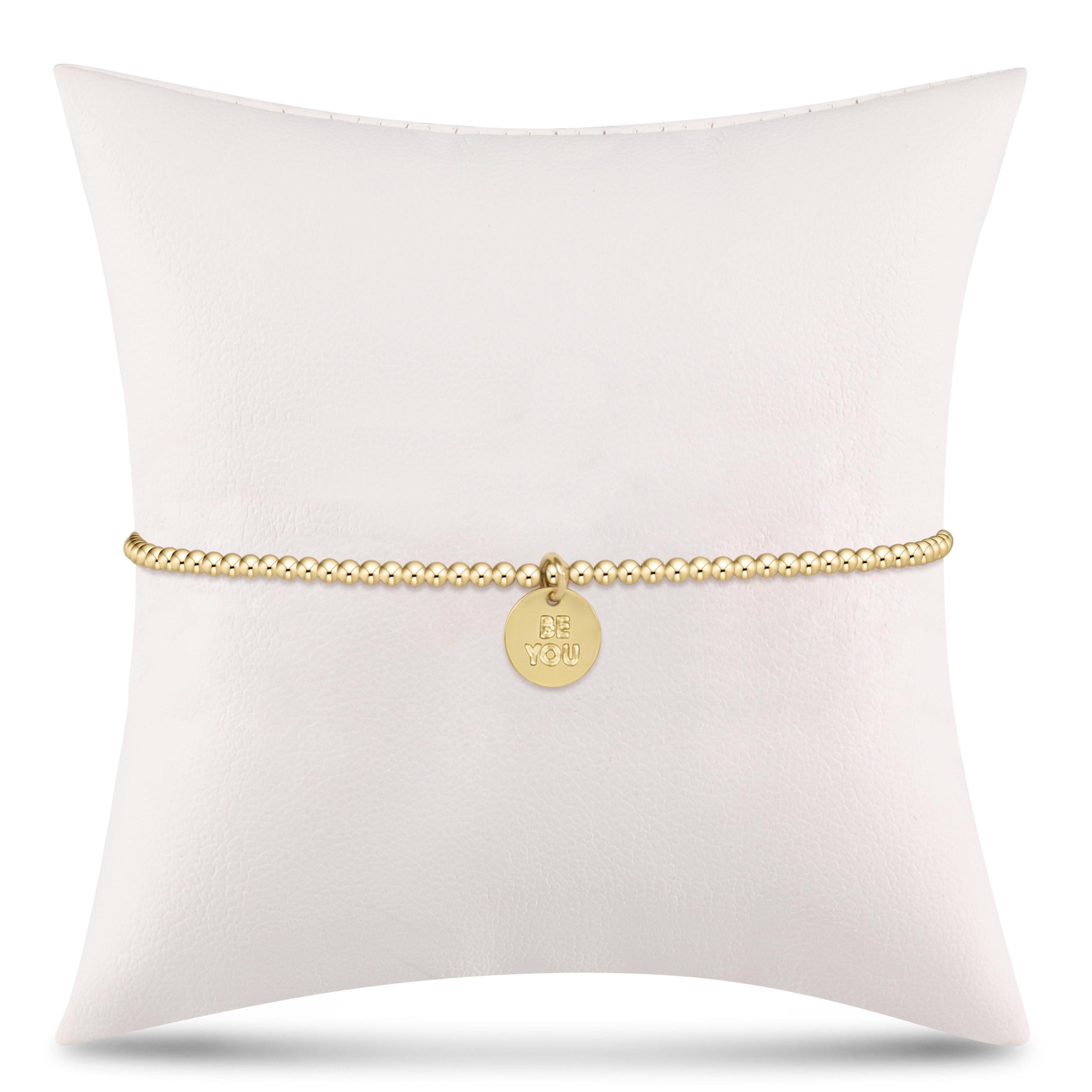 egirl Classic Gold 2mm Bracelet - be you. Small Gold Disc
