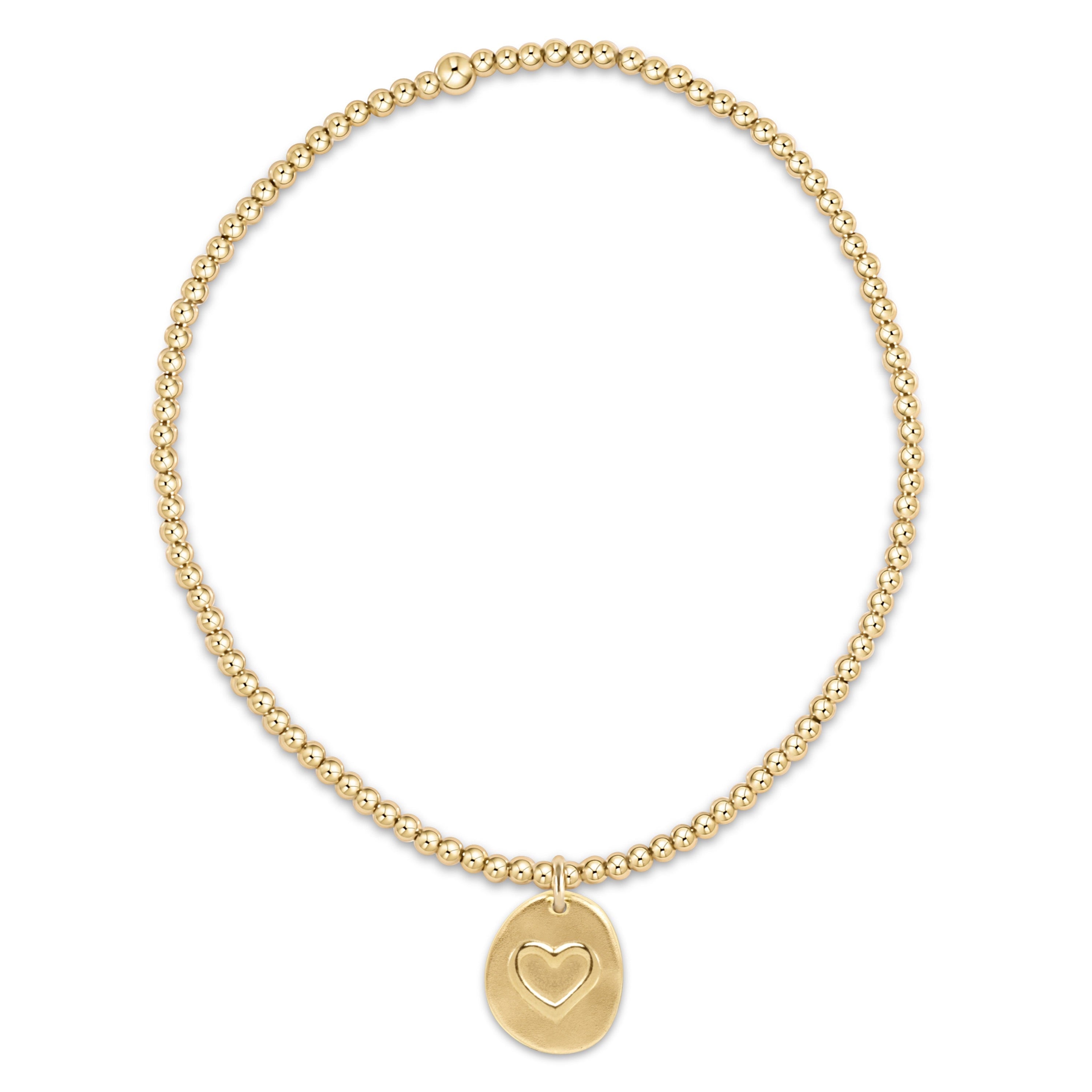 Classic Gold 2mm Bracelet - Inspire Love Small Gold Disc