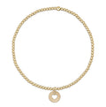 egirl Classic Gold 2mm Bracelet - Love Small Gold Disc