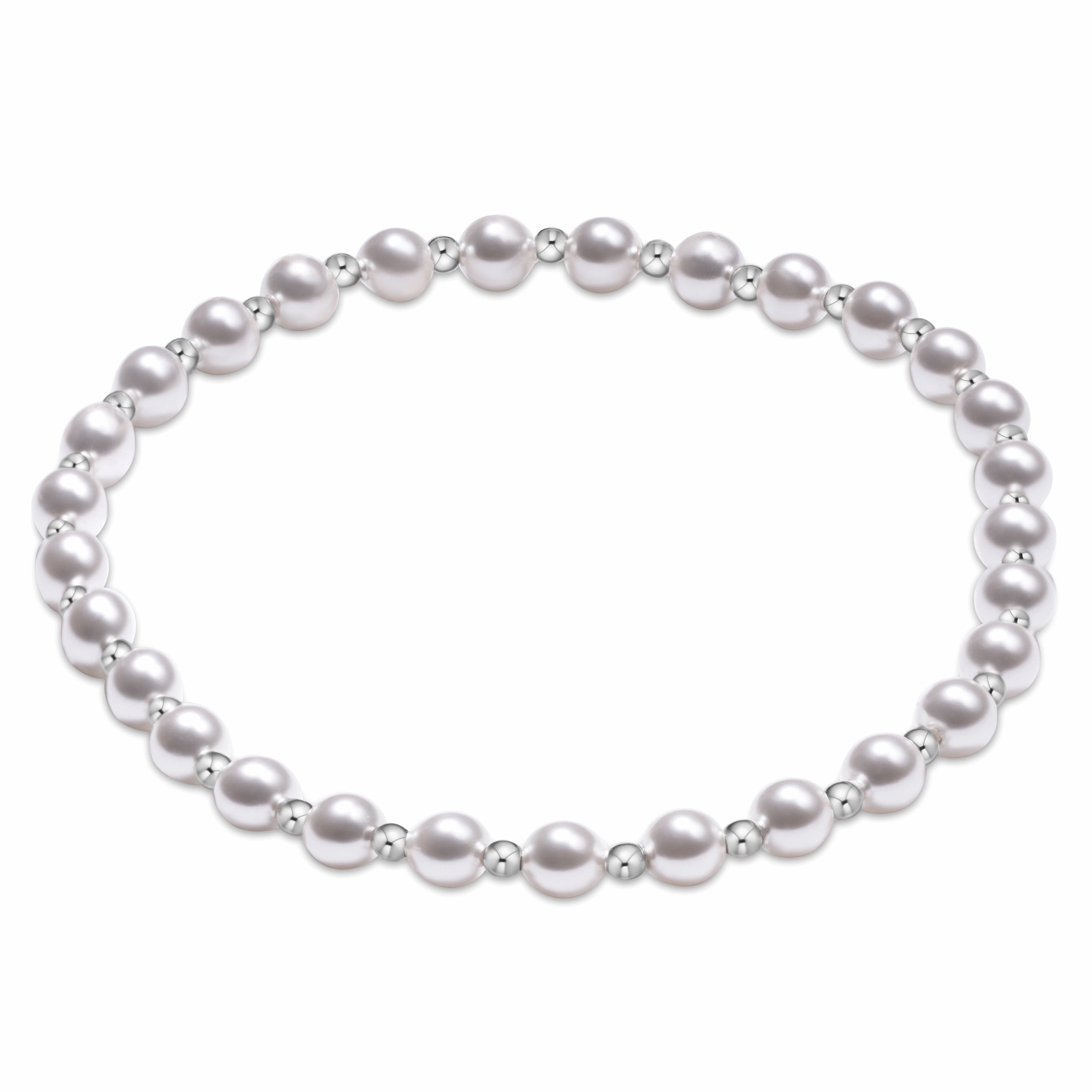 Grateful Pearl 4mm Sterling Bracelet