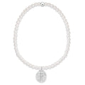 Classic Pearl 3mm Bracelet - Inspire Small Sterling Disc