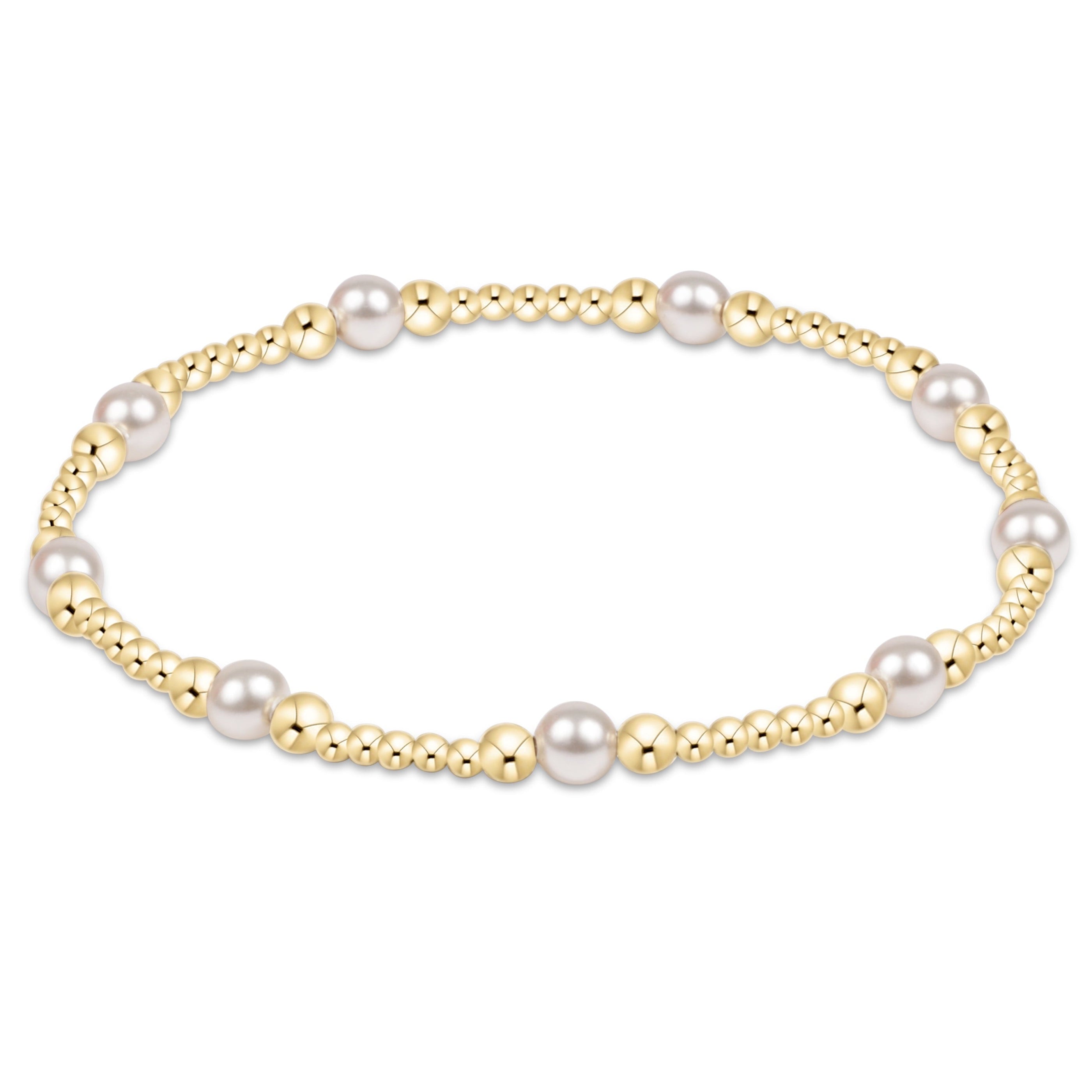 Purpose Pearl 4mm Gold Bracelet