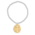 Classic Mixed Metal 4mm Bracelet - Inspire Gold Disc