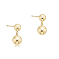 Classic 8mm Ball Drop Studs - Gold
