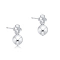 Signature Cross Small Sterling Studs - Classic Sterling