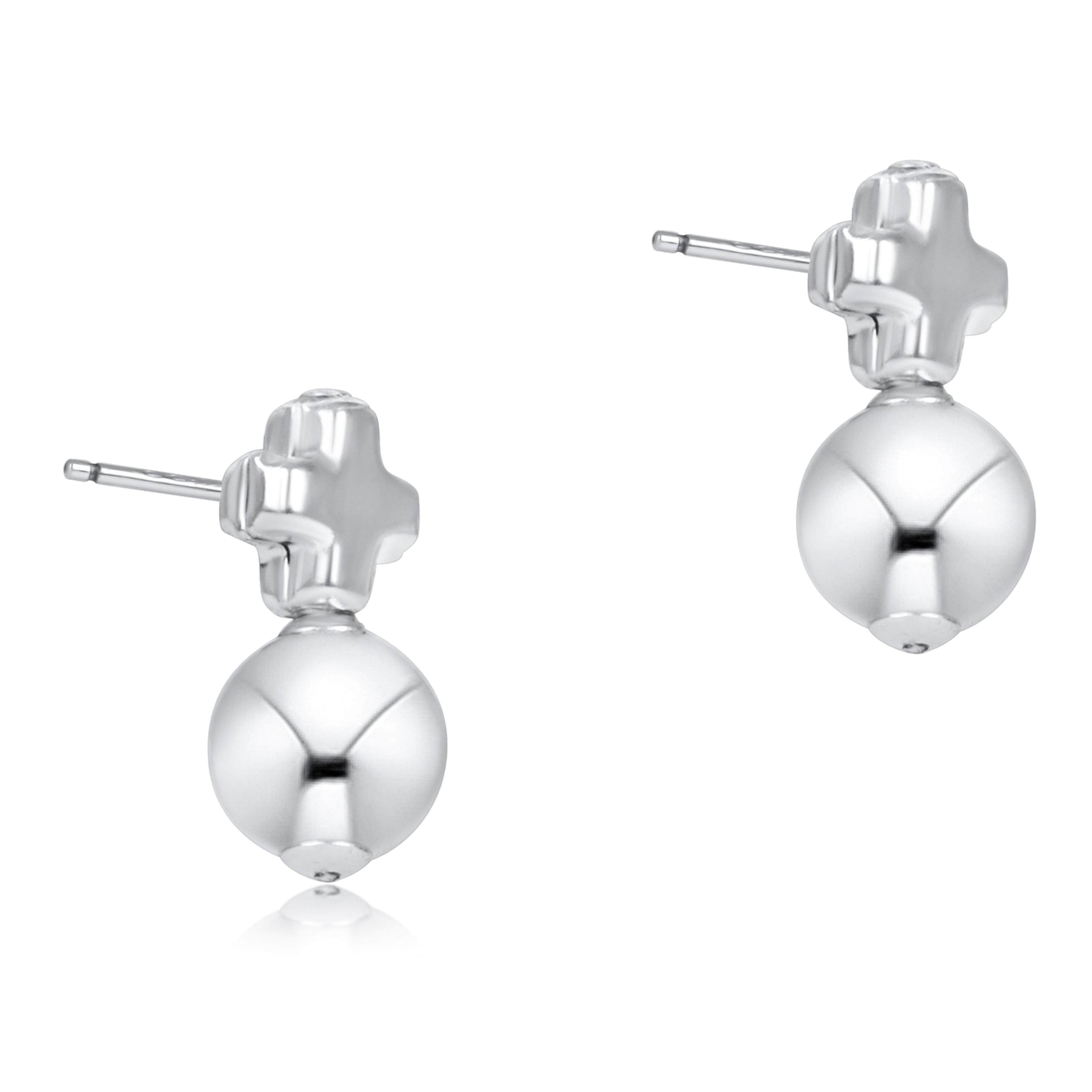 Signature Cross Sterling Studs - Classic Sterling