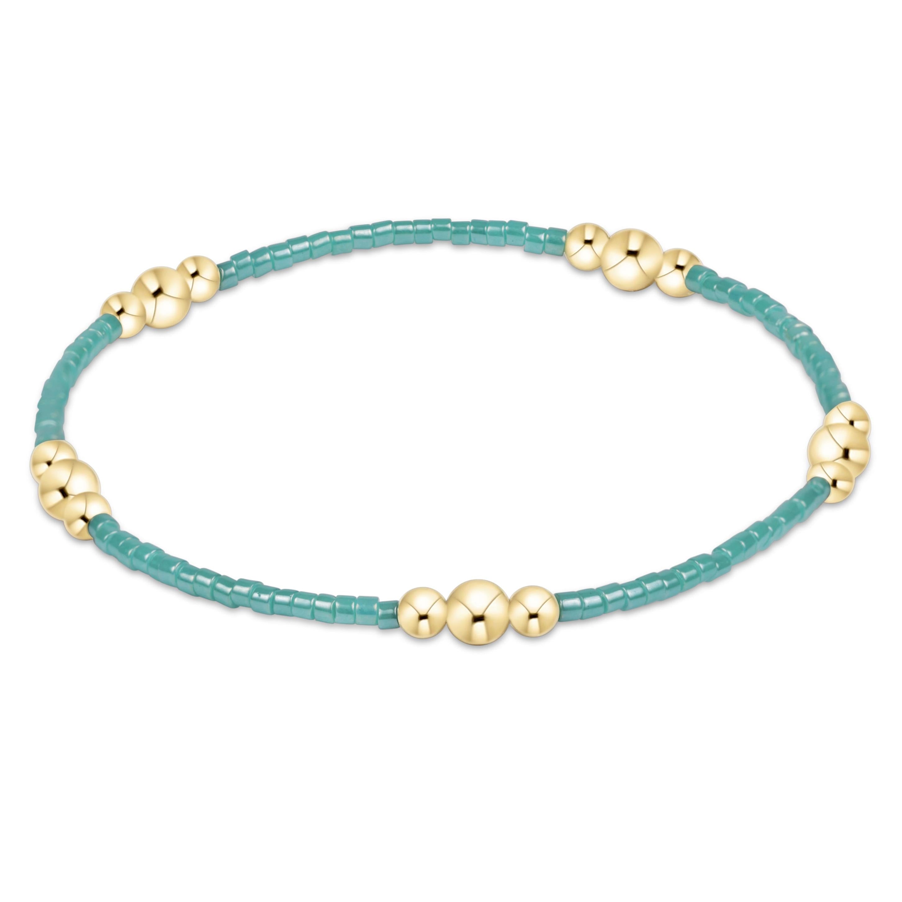 Hope Purpose Gold Bracelet - Sea Glass