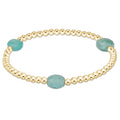 Admire Gem 3mm Gold Bracelet- Amazonite