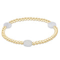 Admire Gem 3mm Gold Bracelet - Aquamarine