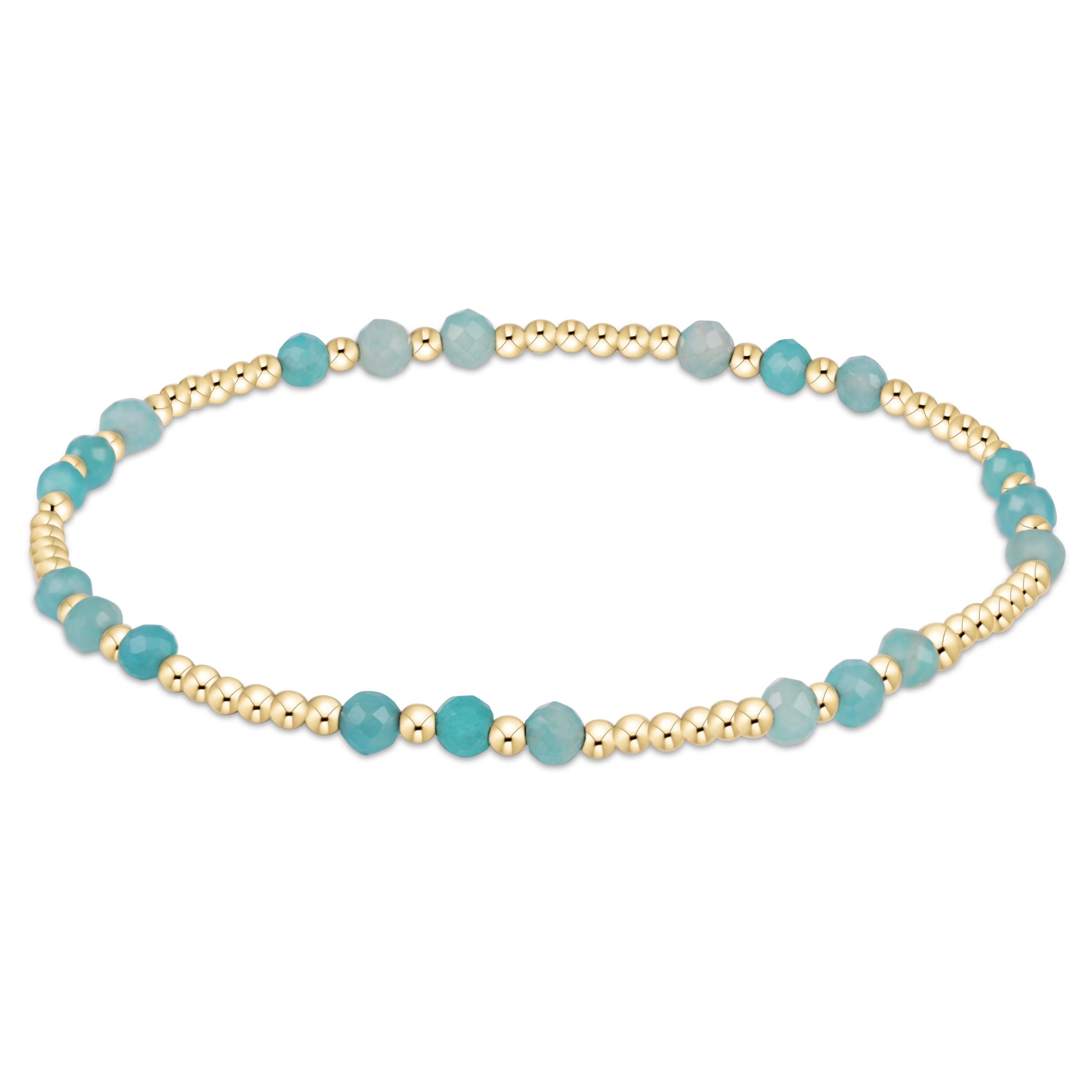 Joy Gem 3mm Bracelet - Amazonite