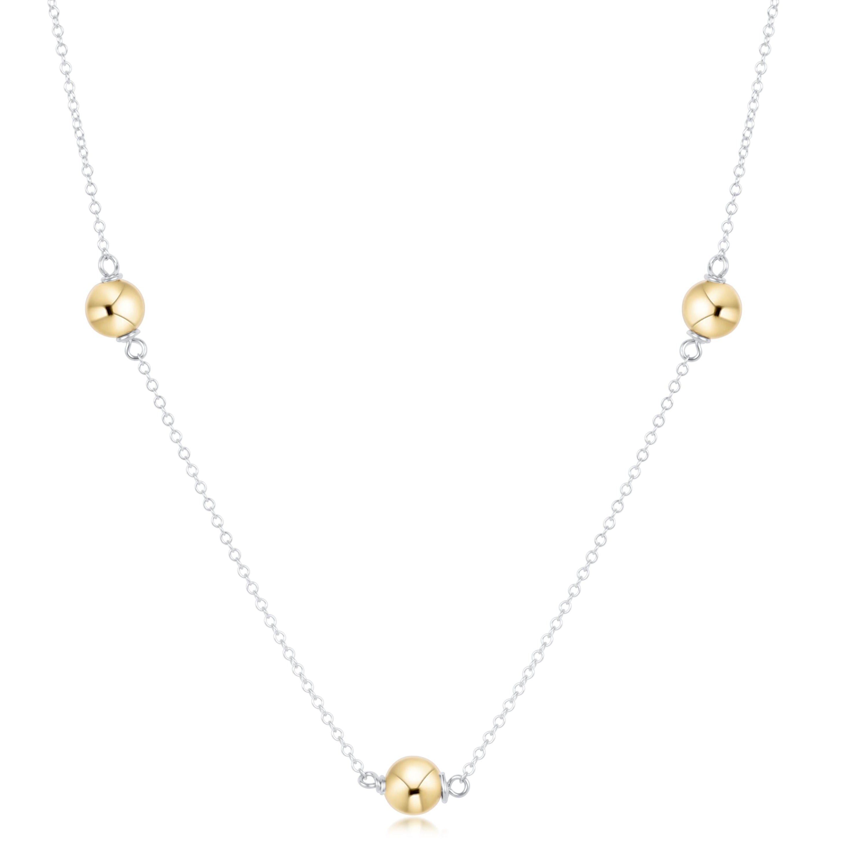 Choker Simplicity Chain Mixed Metal - Classic Gold 6mm