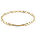 Bliss Bar Textured Gold 3mm Bracelet