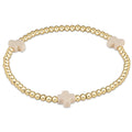 Extends Signature Cross 3mm Gold Bracelet