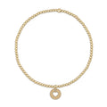 Classic Gold 2mm Bracelet - Love Small Gold Disc