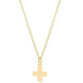 16" Necklace Gold - Signature Cross Gold Charm