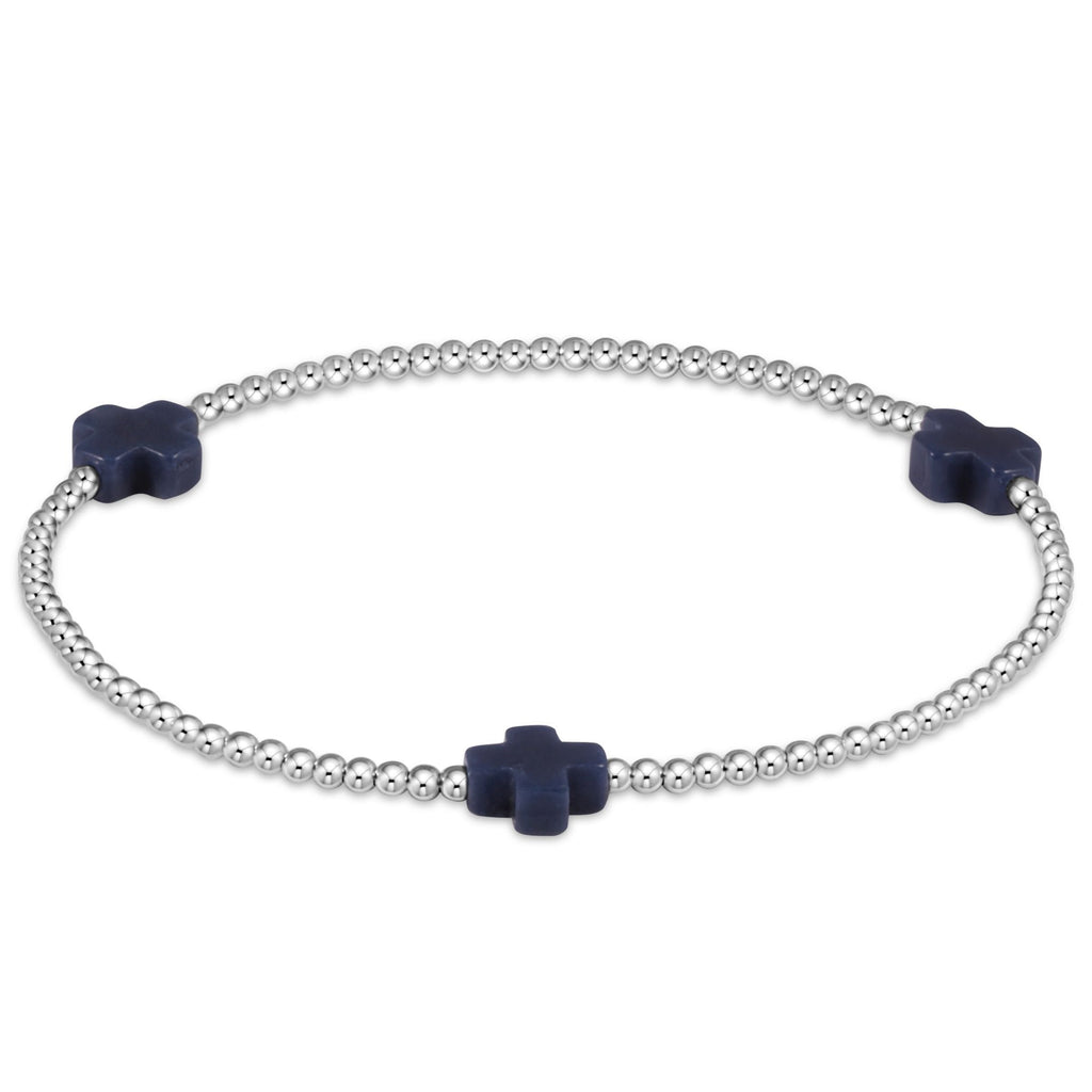 Signature Cross 2mm Sterling Bracelet