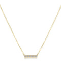 14kt Gold and Diamond Significance Bar Necklace - Six