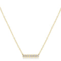 14kt Gold and Diamond Significance Bar Necklace - Seven