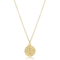 16" Necklace Gold - Blessing Gold Disc