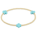 Signature Cross 2mm Gold Bracelet