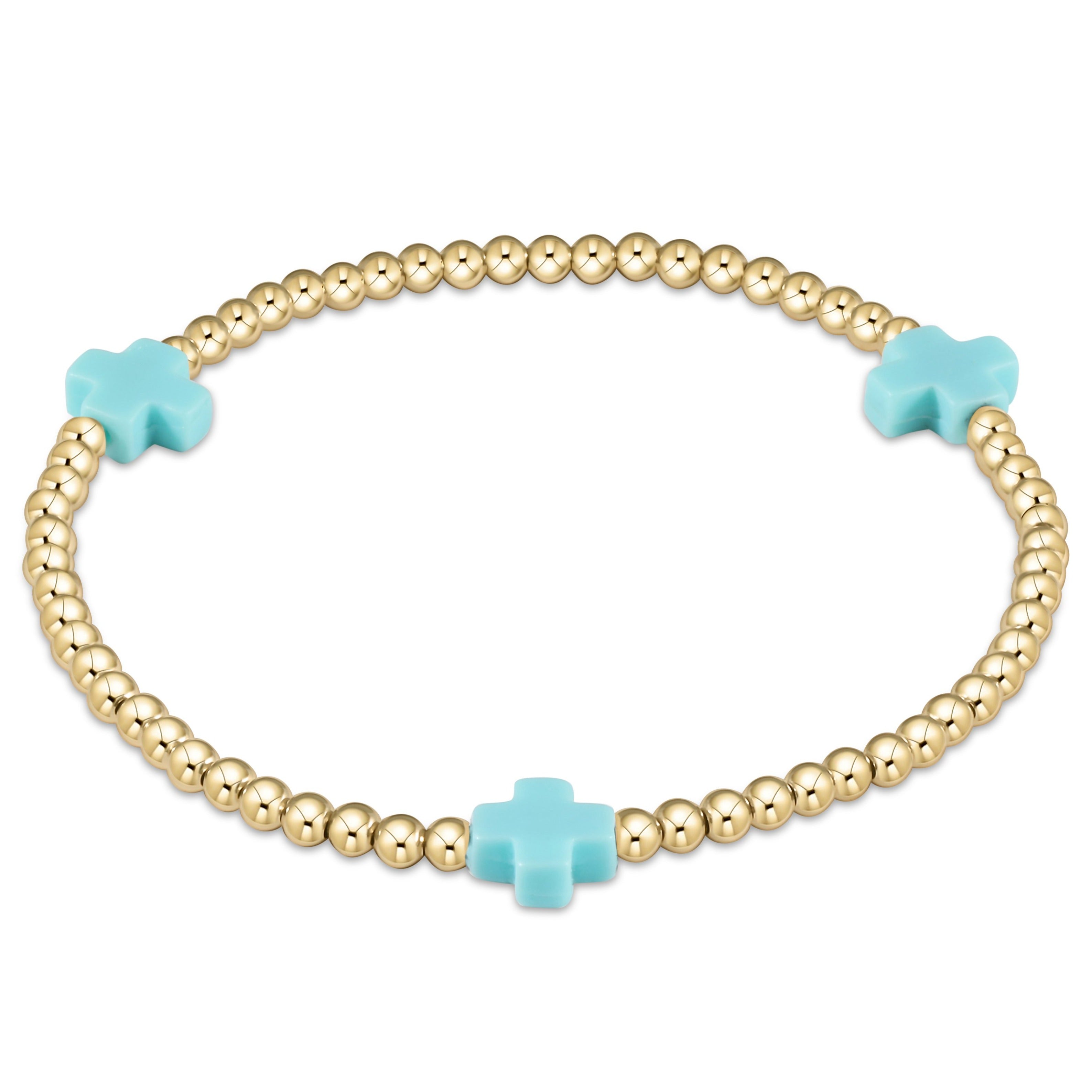 egirl Signature Cross 3mm Gold Bracelet