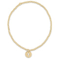 Classic Gold 2mm Bracelet - Blessed Small Gold Disc
