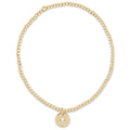 egirl Classic Gold 2mm Bracelet - Blessed Small Gold Disc