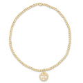 Classic Gold 2mm Bracelet - Guardian Angel Small Gold Disc