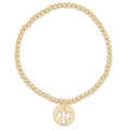 Classic Gold 3mm Bracelet - Guardian Angel Gold Disc
