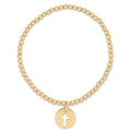 Classic Gold 3mm Bracelet - Blessed Gold Disc