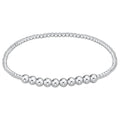 Classic Sterling Beaded Bliss 2mm Bead Bracelet - 4mm Sterling