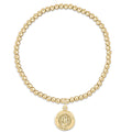 Classic Gold 3mm Bracelet - Protection Gold Disc