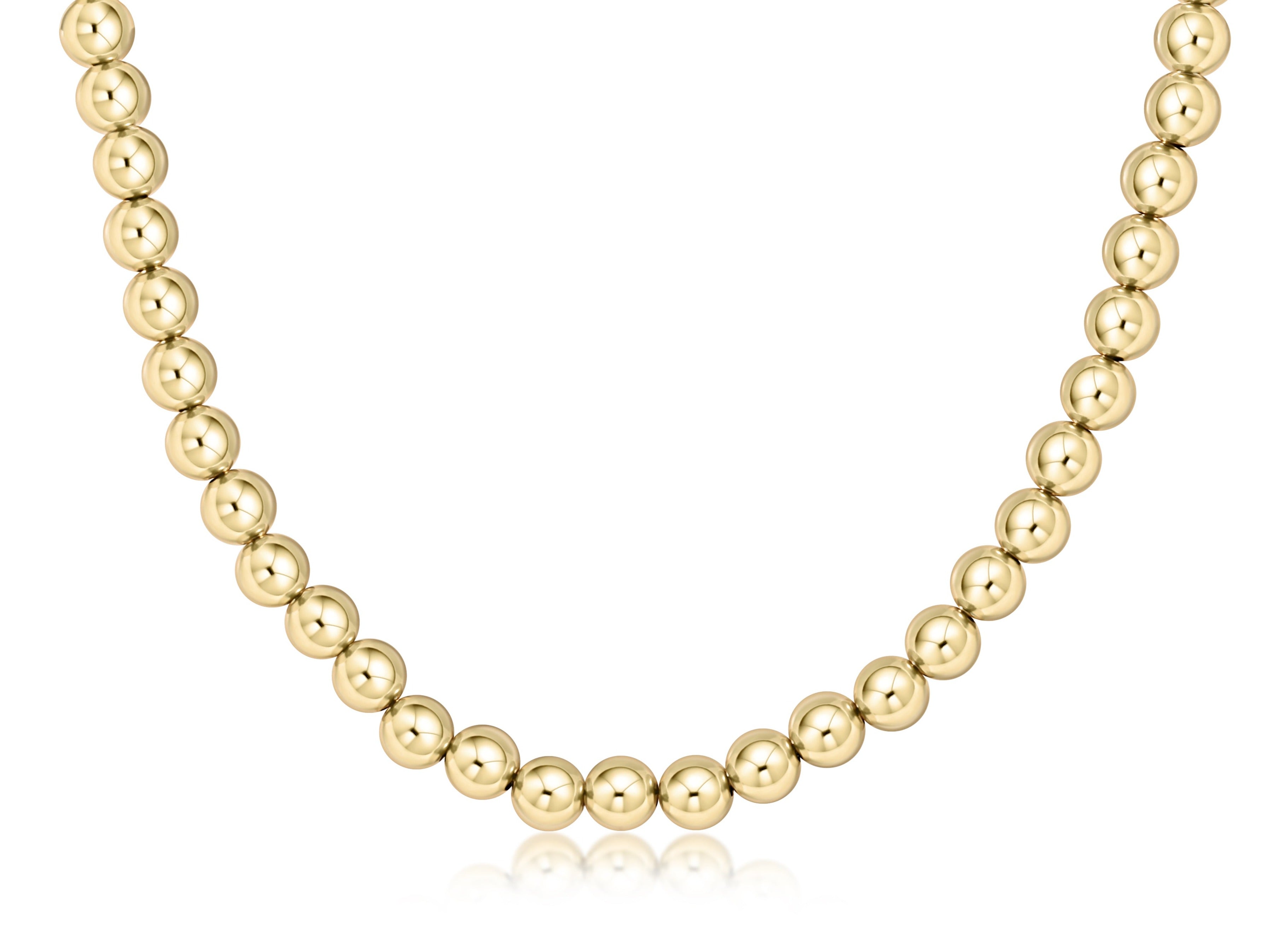 Choker Beaded - Classic Gold 8mm
