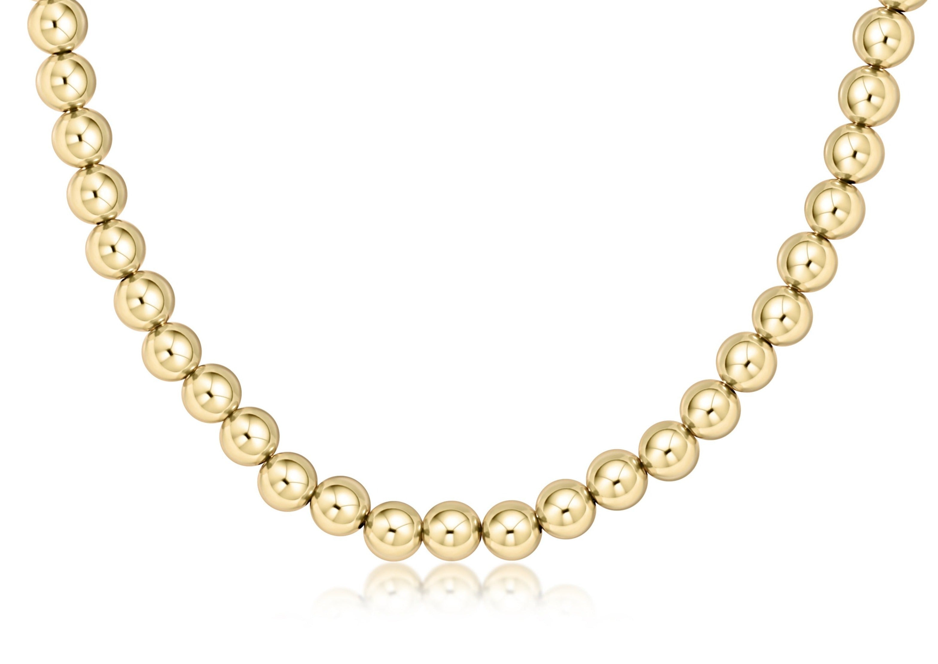 Choker Beaded - Classic Gold 7mm