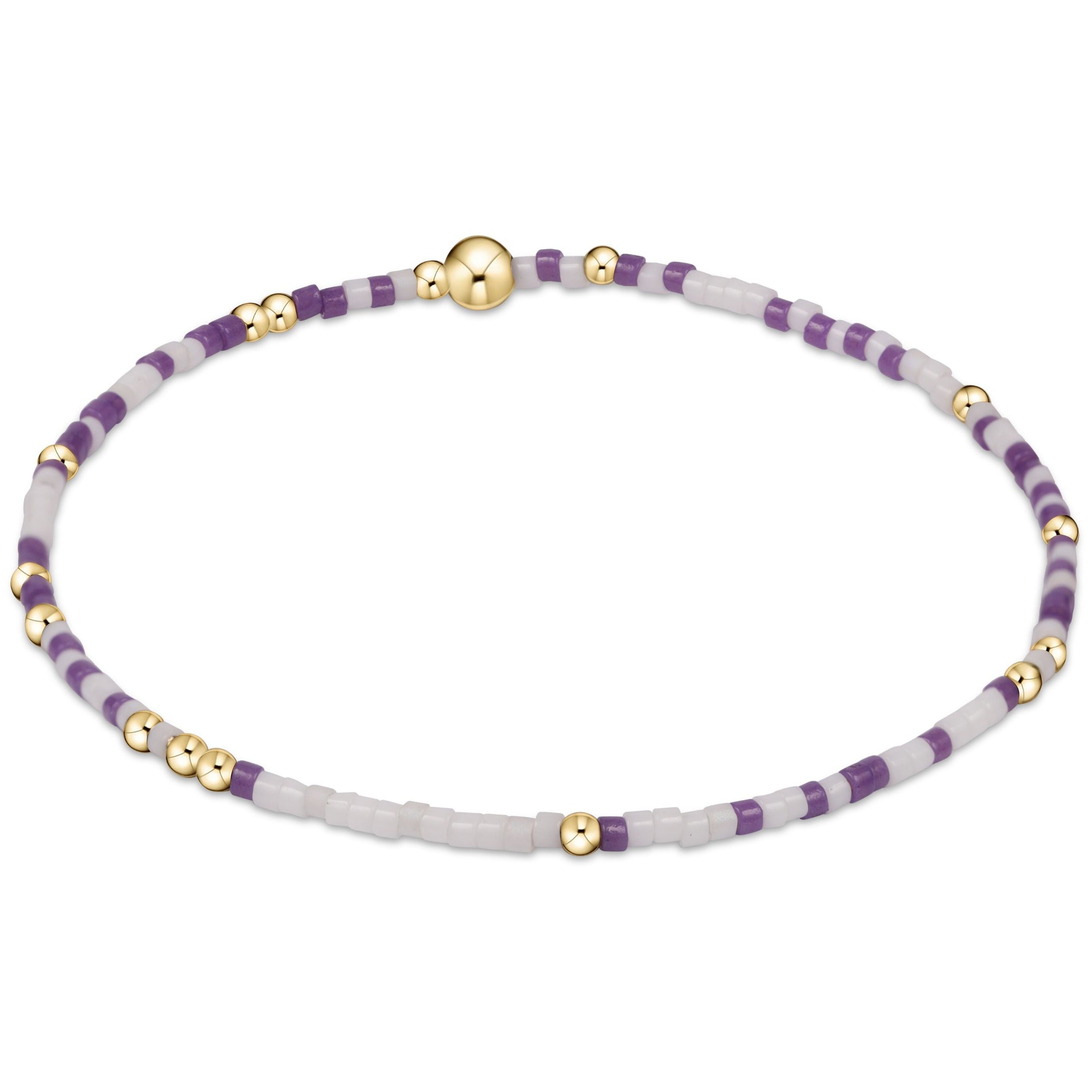 Gameday Hope Unwritten Bracelet - Purple-White