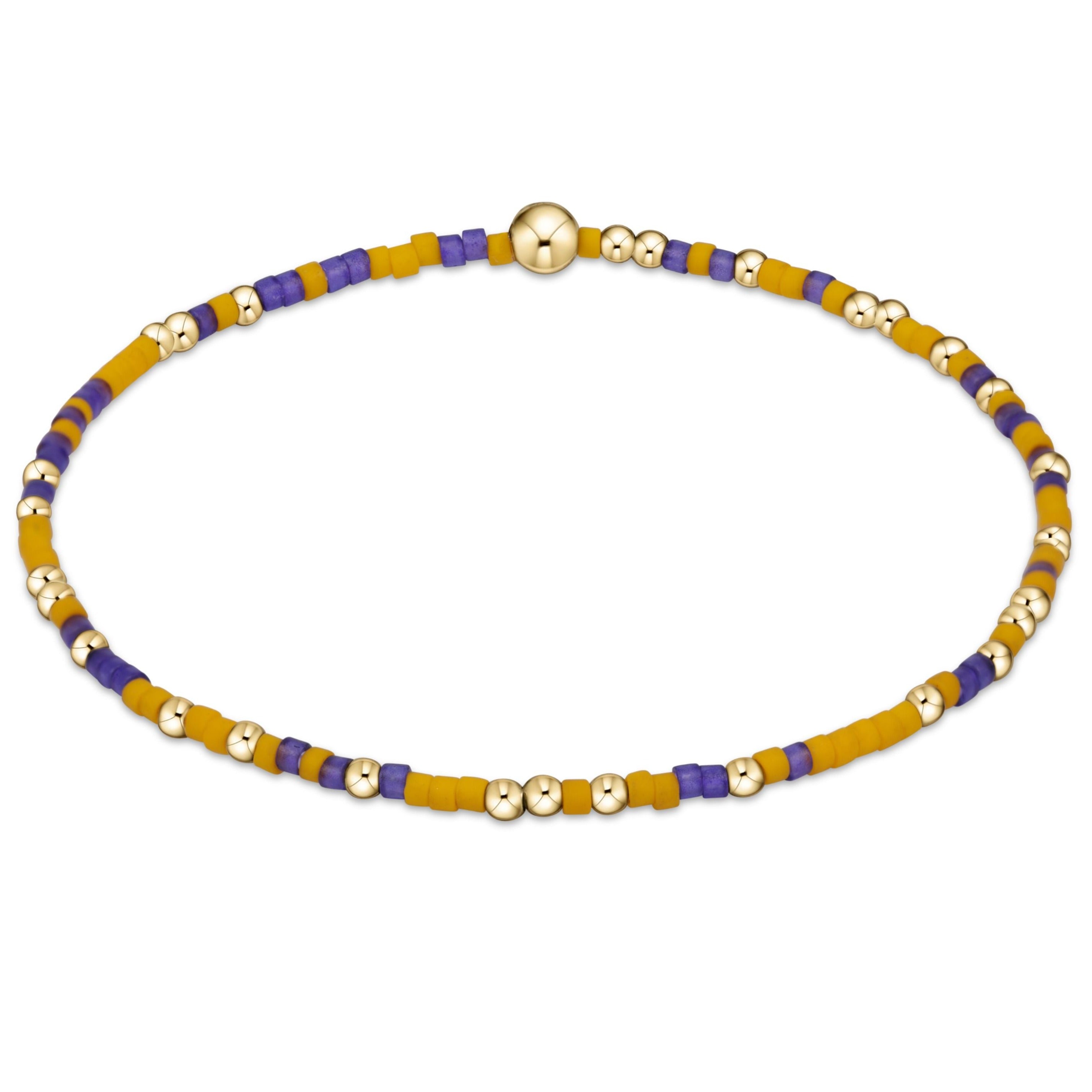 Gameday Hope Unwritten Bracelet - Purple-Golden Yellow