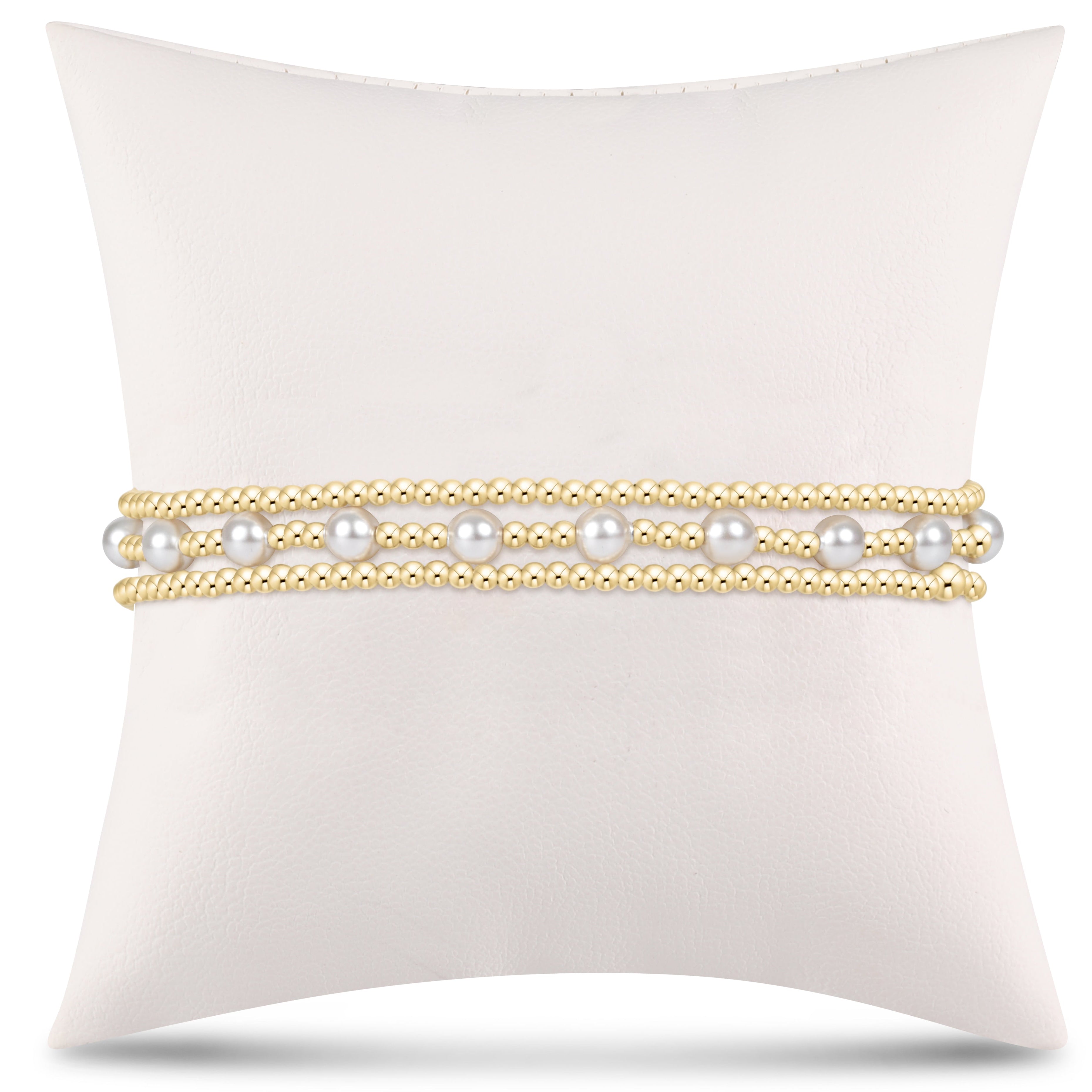 simply classic sincerity stack - pearl - stack of 3