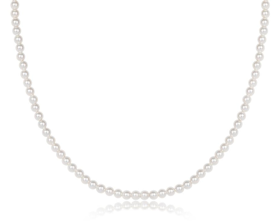 Choker Beaded - Classic Pearl 3mm