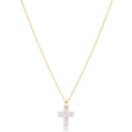 16" Necklace Gold - Blessed Crystal Charm