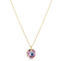 16" Necklace Gold - Reflection Small Charm - 06