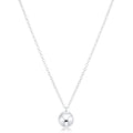 16" Necklace Sterling - Classic Sterling 8mm Charm