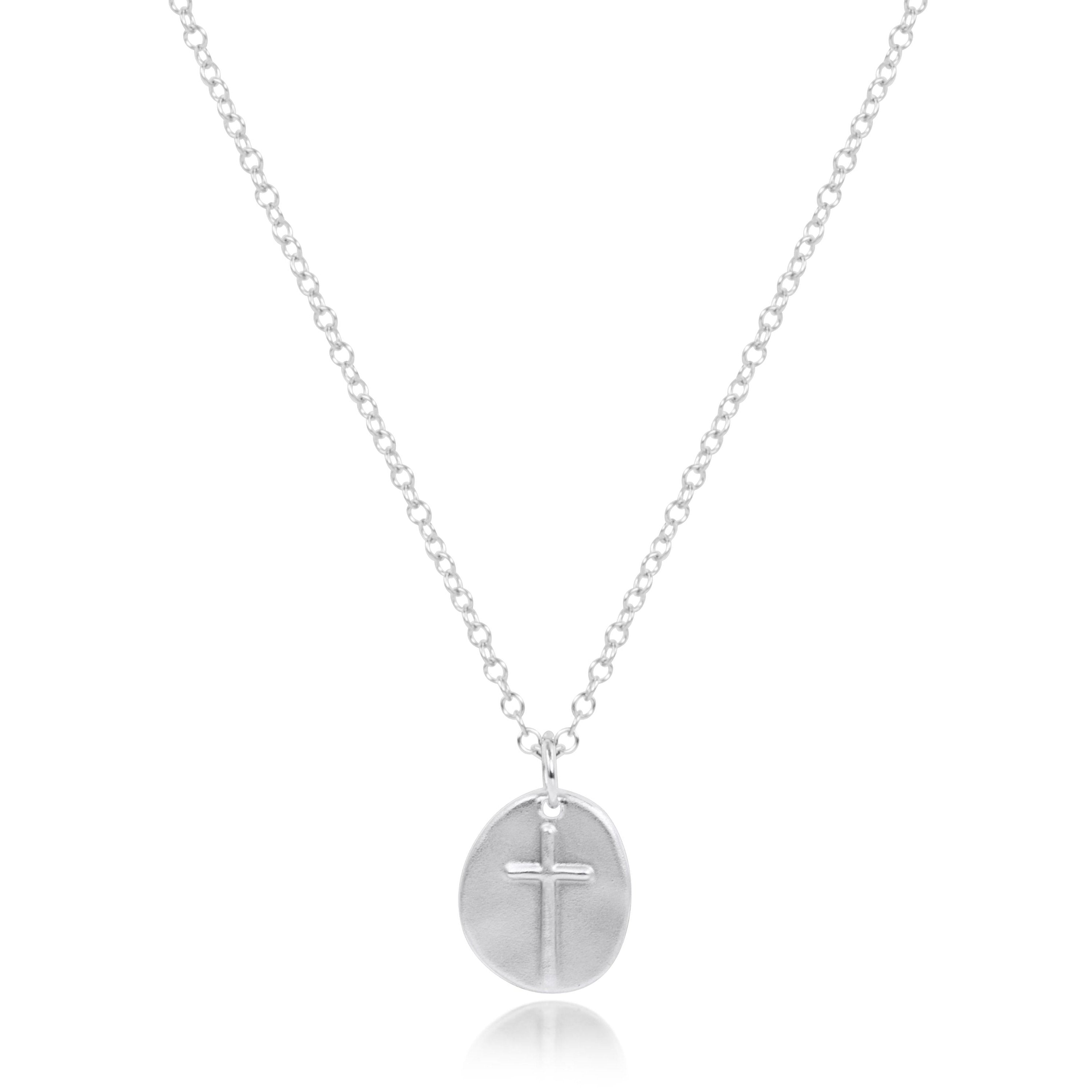16" Necklace Sterling - Inspire Small Sterling Disc