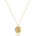 16" Necklace Gold - Inspire Small Gold Disc