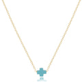 egirl 14" Necklace Gold - Signature Cross Small