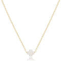 16" Necklace Gold - Signature Cross Small