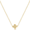 16" Necklace Gold - Signature Cross Small Gold
