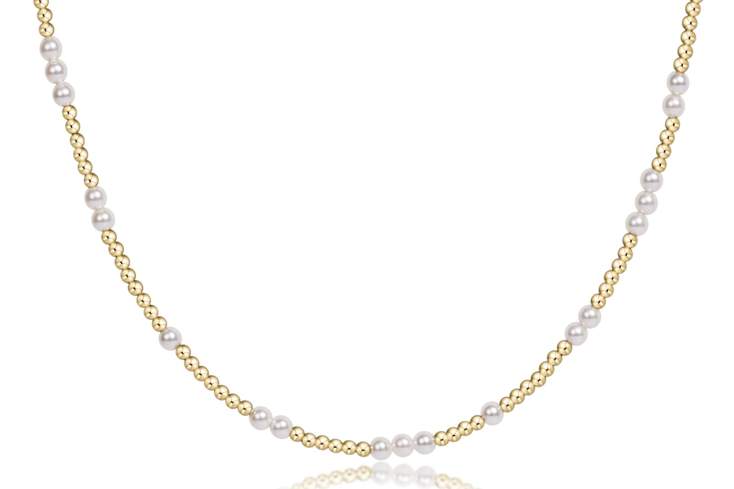 Choker Beaded - Hope Unwritten Pearl 3mm