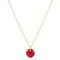 16" Necklace Gold - Reflection Small Charm - 07
