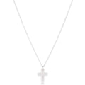 16" Necklace Sterling - Blessed Crystal Charm