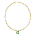 Classic Gold 2mm Bracelet - Reflection Small Charm - 08